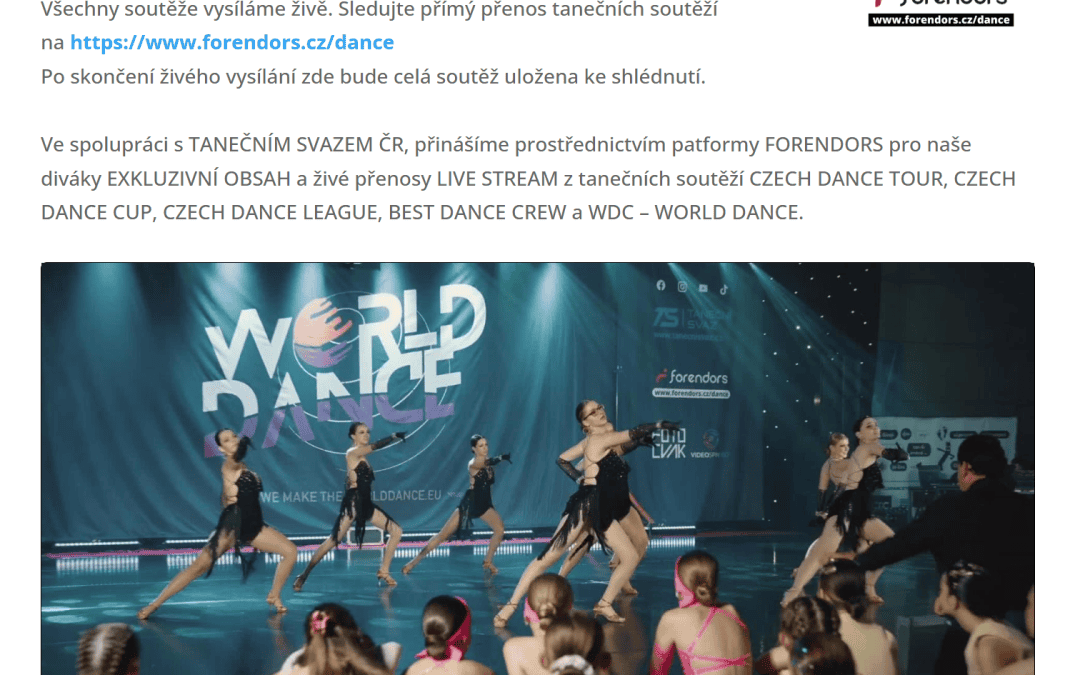 Mediální partneři taneční soutěže CZECH DANCE TOUR